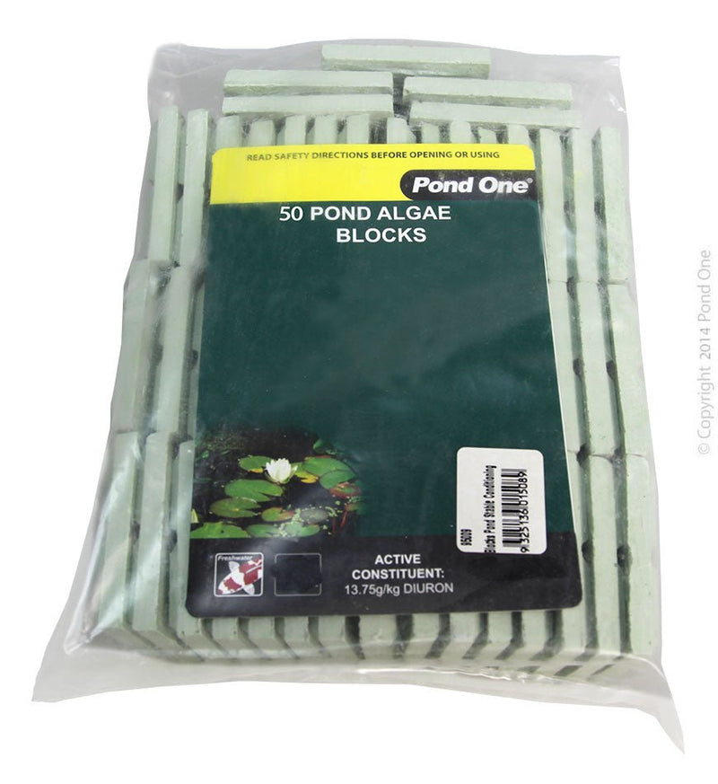 Pond One Pond Algae Block Bulk Pack 50 x 20g (1kg) - Aquatic Supplies Australia