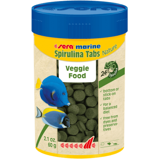 Sera Marine Spirulina Tabs Nature 60g - Aquatic Supplies Australia