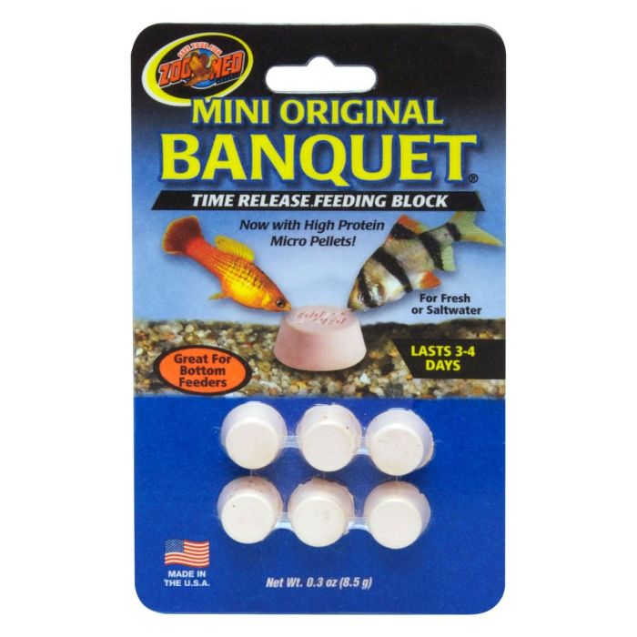 Zoo Med Mini Original Banquet 3 Day Feeding Block - Aquatic Supplies Australia