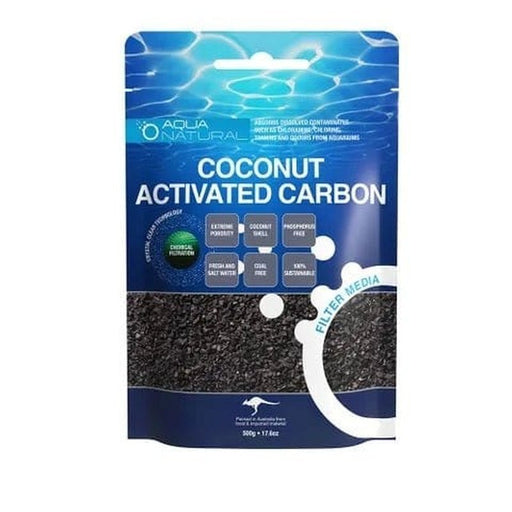 Aqua Natural Activated Coconut Carbon 500g - Aquatic Supplies Australia