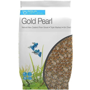 Aqua Natural River Gravel Gold Pearl 2-4mm Aquatic Supplies Australia