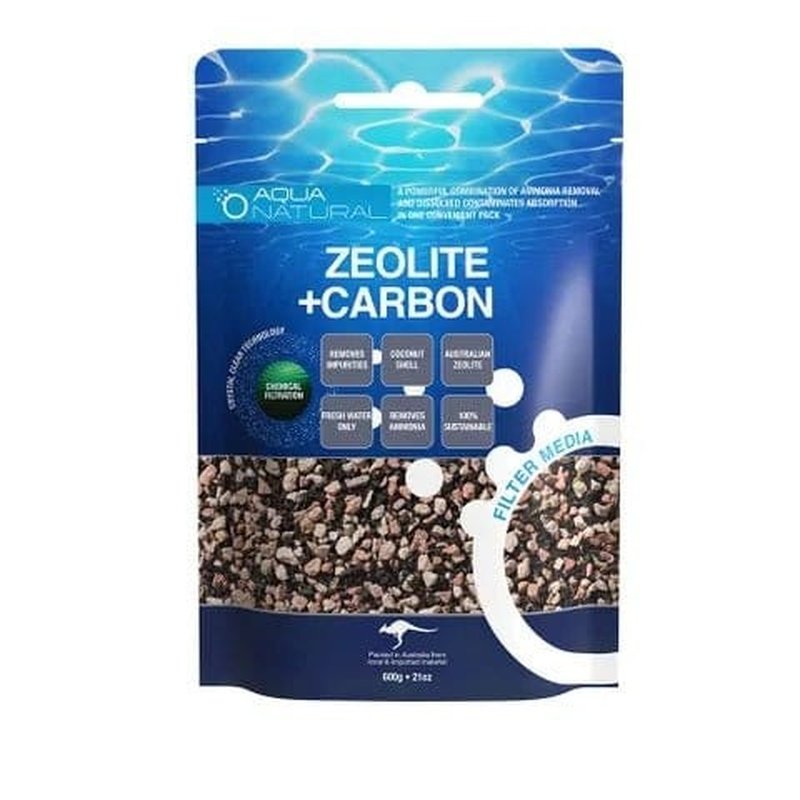 Aqua Natural Zeolite + Carbon 600g - Aquatic Supplies Australia