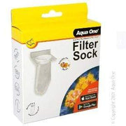 Aqua One 200 Micron Filter Sock Round with Holder 12 x 11.5 x 26.5cm - Aquatic Supplies Australia