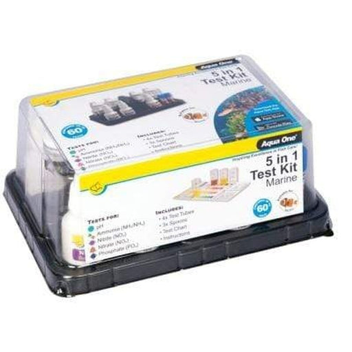 Aqua One 5 in 1 Test Kit Marine - Aquatic Supplies Australia