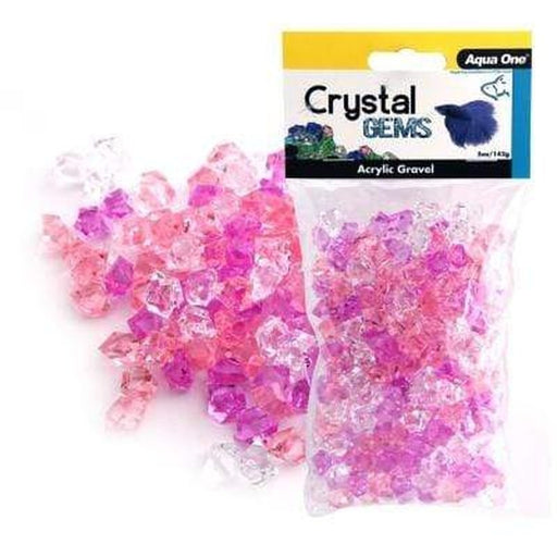 Aqua One Acrylic Crystal Gems Purple Passion 145g - Aquatic Supplies Australia