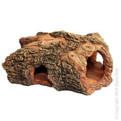 Aqua One Artificial Hollow Log 22 x 15 x 11cm - Aquatic Supplies Australia