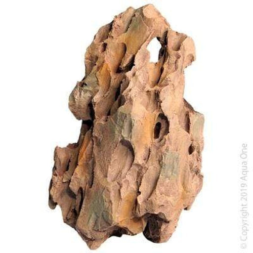 Aqua One Artificial Petrified Wood Rock Style 13 x 10 x 20cm - Aquatic Supplies Australia