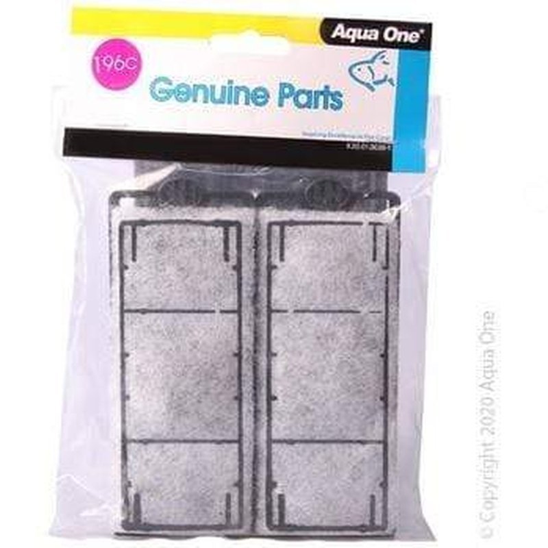 Aqua One Carbon Cartridge 2pk 196c - HFX 70 100 150 200 - 25196c - Aquatic Supplies Australia