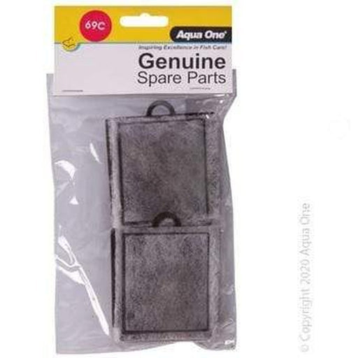 Aqua One Carbon Cartridge 2pk 69c - AquaStart 340 - 25069c - Aquatic Supplies Australia