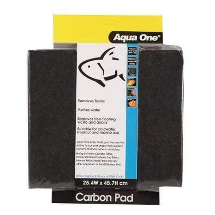 Aqua One Carbon Pad 25.4 x 45.7cm - Aquatic Supplies Australia