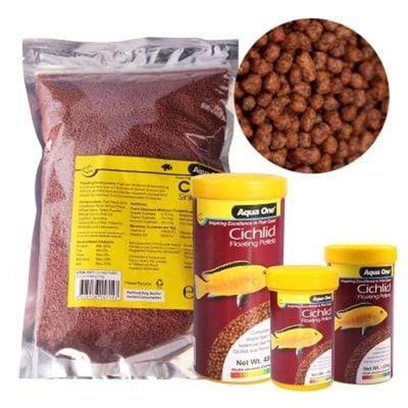 Aqua One Cichlid Pellets Floating 2-4mm - Aquatic Supplies Australia
