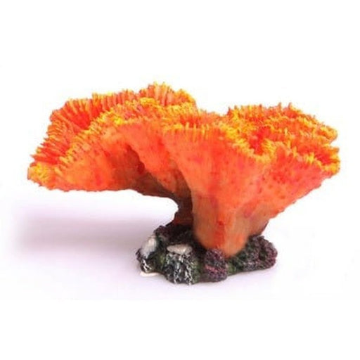 Aqua One Copi Coral Euphyllia Orange 14.5 x 7.5 x 8cm - Aquatic Supplies Australia