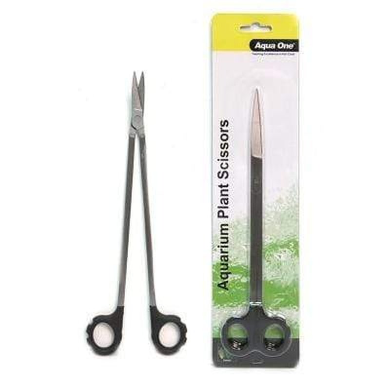 Aqua One Easy Reach Aquarium Plant Scissors Straight 25cm - Aquatic Supplies Australia