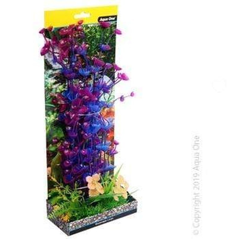 Aqua One Ecoscape Large Ogris Aureibus Purple 30cm - Aquatic Supplies Australia