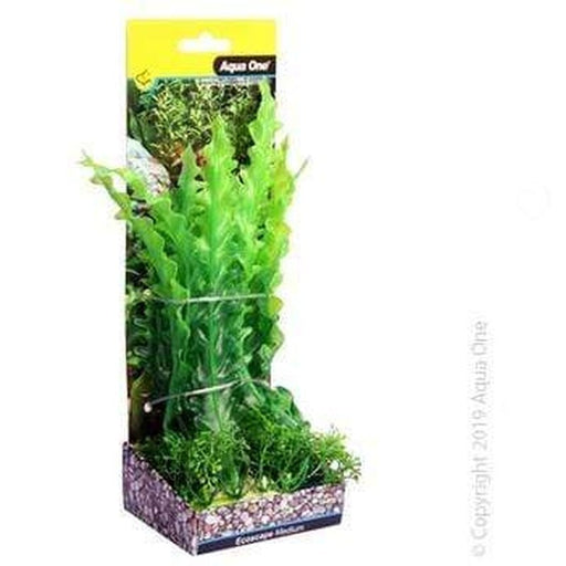 Aqua One Ecoscape Medium Ruffled Lace Plant Green 20cm - Aquatic Supplies Australia
