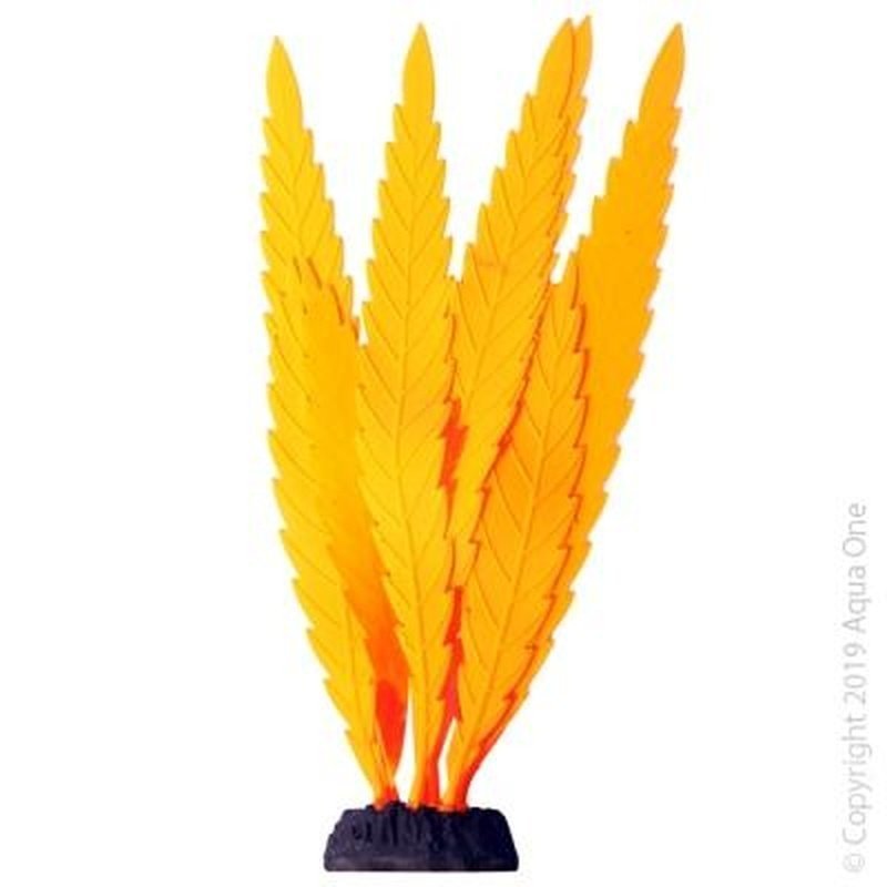 Aqua One Flexiscape Large Indica Fern Orange 25cm - Aquatic Supplies Australia