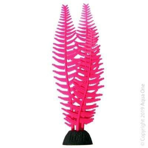 Aqua One Flexiscape Medium Feather Algae Pink Plant 22cm - Aquatic Supplies Australia