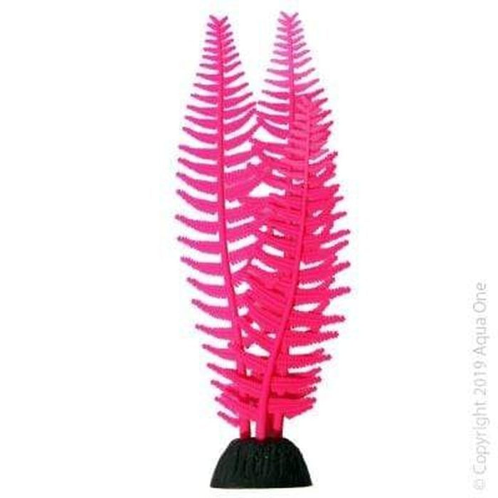 Aqua One Flexiscape Medium Feather Algae Pink Plant 22cm - Aquatic Supplies Australia