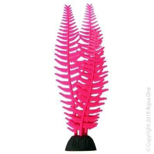 Aqua One Flexiscape Medium Feather Algae Pink Plant 22cm - Aquatic Supplies Australia