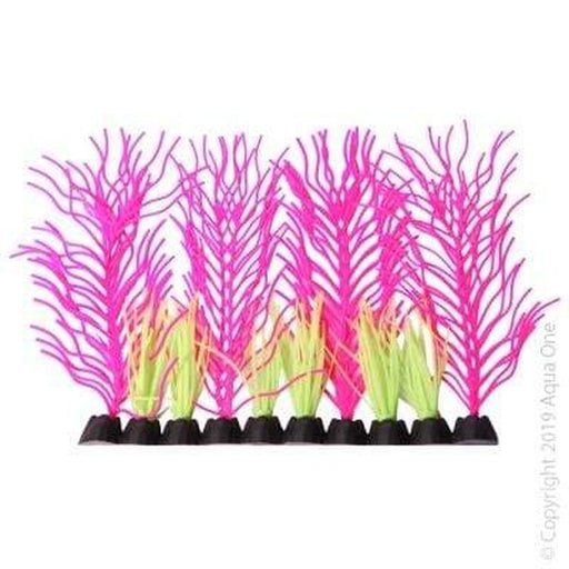 Aqua One Flexiscape Small Hornwort Pink and Green Plant 12cm - Aquatic Supplies Australia