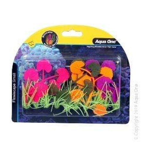 Aqua One Flexiscape Small Pennywort Purple, Pink and Orange Plant 10cm - Aquatic Supplies Australia