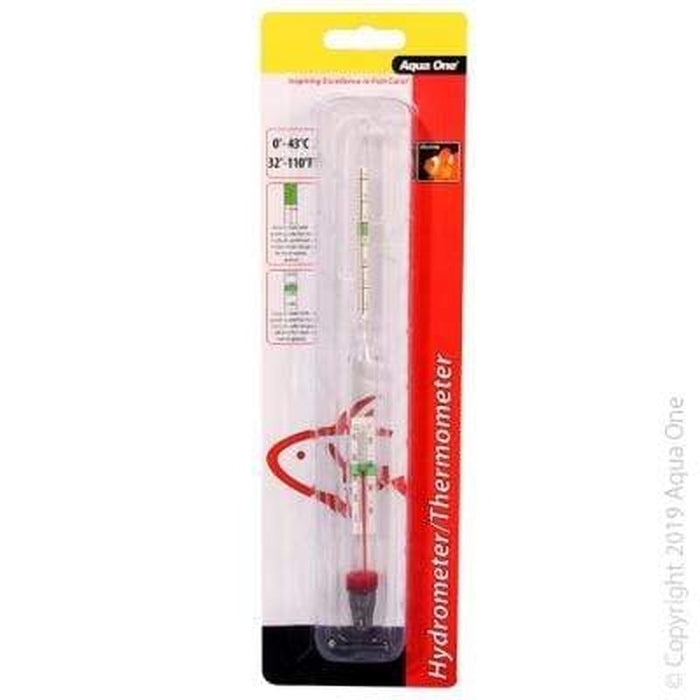 Aqua One Glass Hydrometer with Thermometer - Aquatic Supplies Australia
