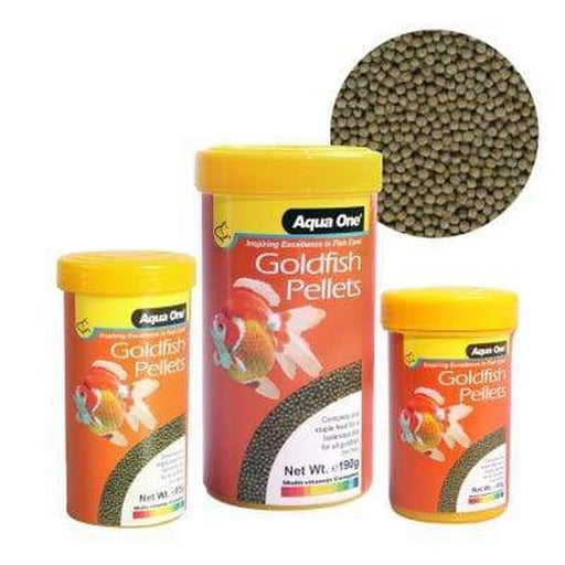 Aqua One Goldfish Pellets 2 - 4mm 85g - Aquatic Supplies Australia