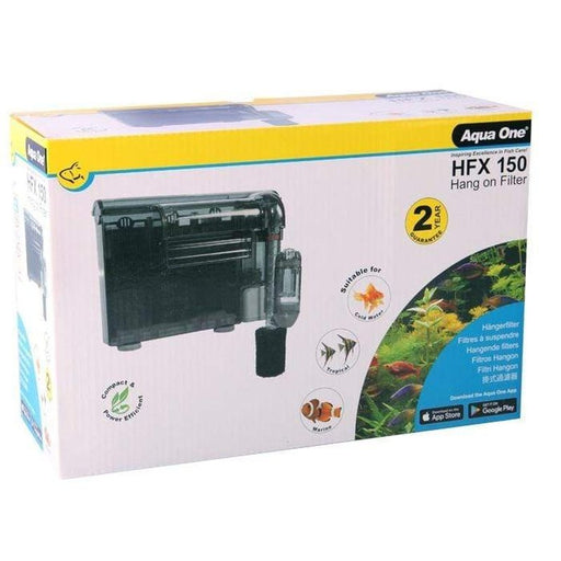 Aqua One HFX 150 Hang On Filter (150L, 500L/h) Aquatic Supplies Australia