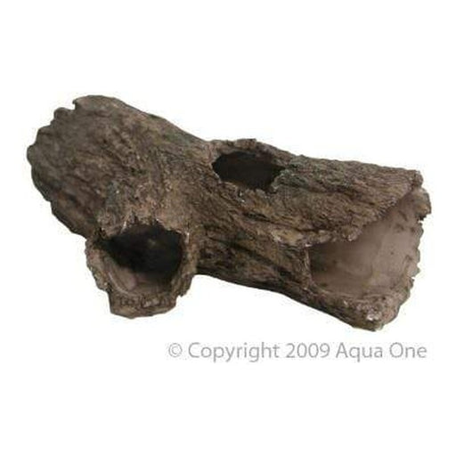 Aqua One Log with Holes 17 x 6cm - Aquatic Supplies Australia
