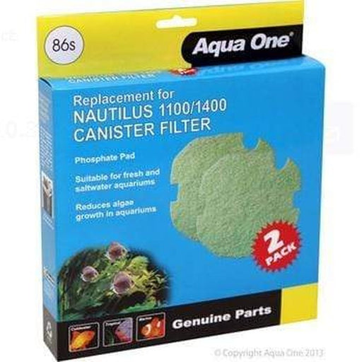 Aqua One Phosphate Sponge 2pk 86s - Nautilus 1100/1400 - 25086s - Aquatic Supplies Australia