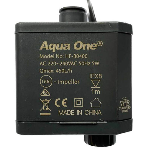 Aqua One Powerhead for LifeStyle 52/76/94, AquaBac 100 & Horizon View 182 - 52042 - P - Aquatic Supplies Australia