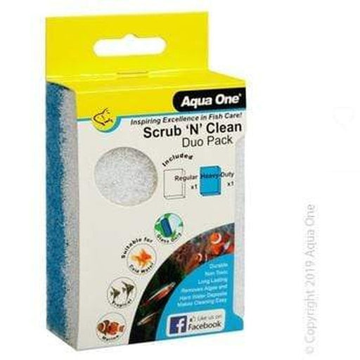 Aqua One Scrub N Clean Algae Pad Duo Pack - Aquatic Supplies Australia