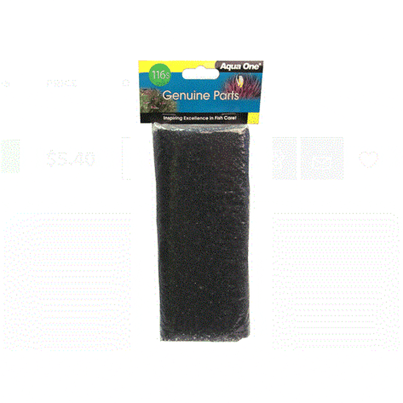 Aqua One Sponge 15ppi 1pk 116s - AquaNano 30 Flora 36/42 - 25116s Aquatic Supplies Australia