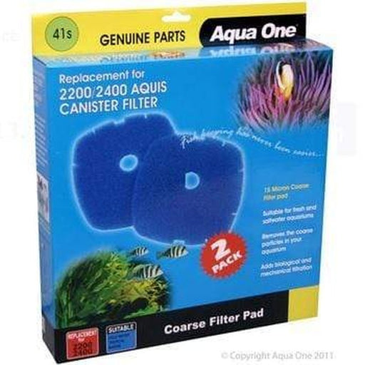 Aqua One Sponge 15ppi 2pk 41s - Nautilus 2700, Brilliance 180 - 25041s Aquatic Supplies Australia