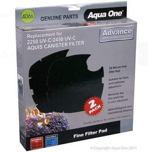 Aqua One Sponge 35ppi 2pk 406s - Nautilus 2700UV - 25406s - Aquatic Supplies Australia