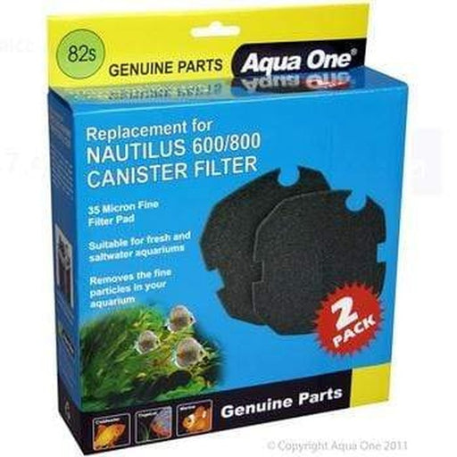Aqua One Sponge 35ppi 2pk 82s - Nautilus 600/800, Brilliance 80 - 25082s - Aquatic Supplies Australia