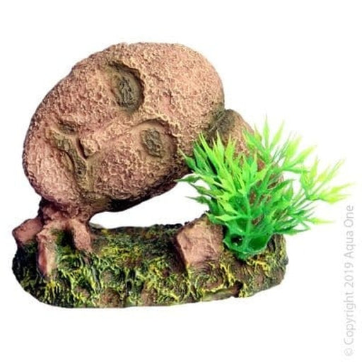 Aqua One Stone Face Head on Rock 9 x 5.5 x 6.5cm - Aquatic Supplies Australia