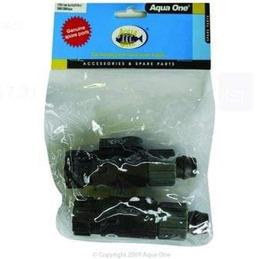 Aqua One Tap Set In Out 16mm - Aquis 1000 1200 - 10763n - Aquatic Supplies Australia