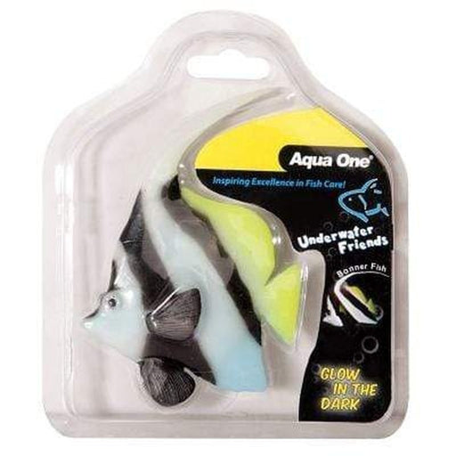 Aqua One Underwater Friends Glow in the Dark Floating Bannerfish - Aquatic Supplies Australia