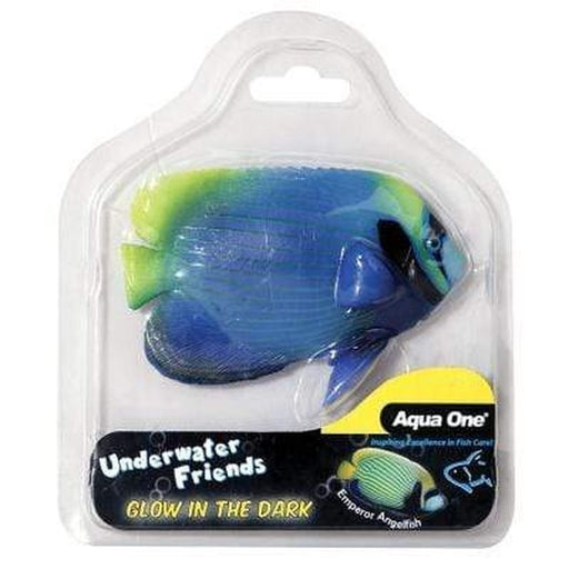 Aqua One Underwater Friends Glow in the Dark Floating Emperor Angelfish - Aquatic Supplies Australia