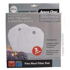 Aqua One Wool 2pk 401w - Aquis 550/750, Grandview 190 - 25401w Aquatic Supplies Australia