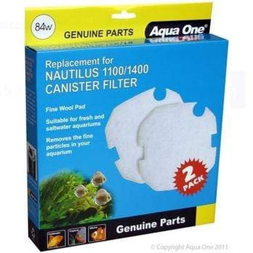 Aqua One Wool 2pk 84w - Nautilus 1100/1400, Brilliance100/120/150 - 25084w - Aquatic Supplies Australia