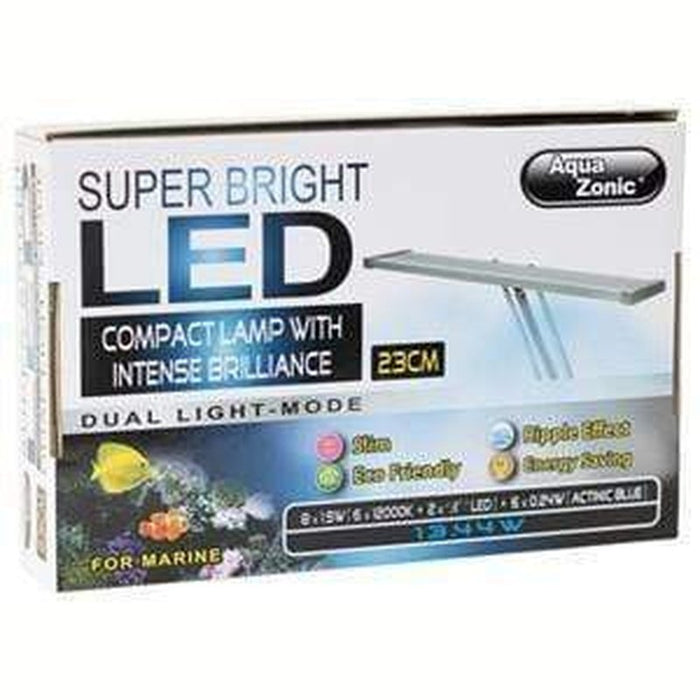 Aqua Zonic Super Bright LED Clamp Lamp 27cm Marine - Aquatic Supplies Australia