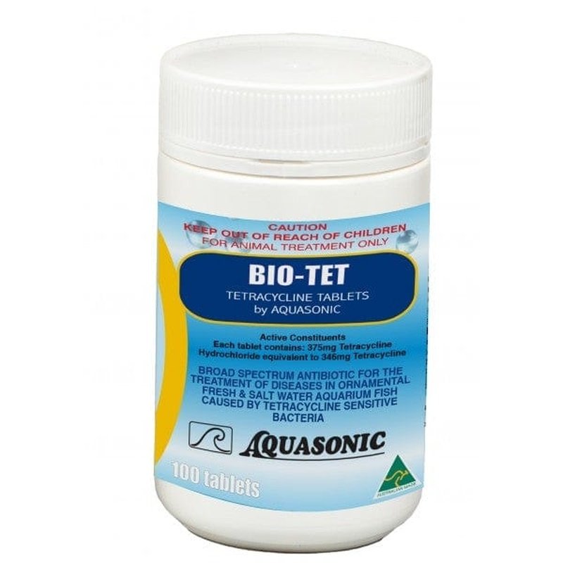 Aquasonic Bio-Tet - Broad-spectrum (Tetracycline Hydrochloride) - Aquatic Supplies Australia