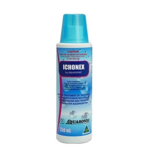 Aquasonic Ichonex - White Spot & Velvet Treatment (Freshwater - Copper Sulphate & Malachite Green) - Aquatic Supplies Australia