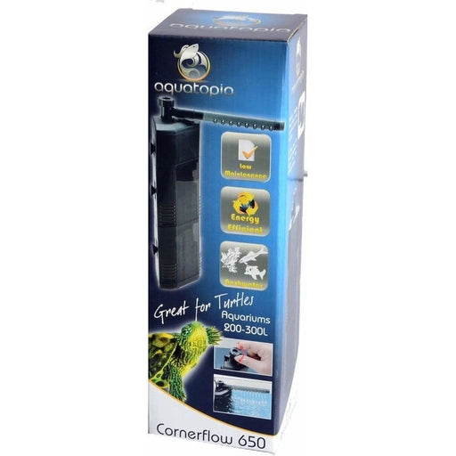 Aquatopia Cornerflow 650 Filter (200-300L, 650L/hr) - Aquatic Supplies Australia