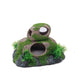 Aquatopia Double Round Rock with Moss 17 x 14 x 10cm - Aquatic Supplies Australia
