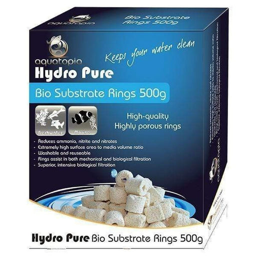 Aquatopia Hydro Pure Bio Substrate Rings 500g - Aquatic Supplies Australia