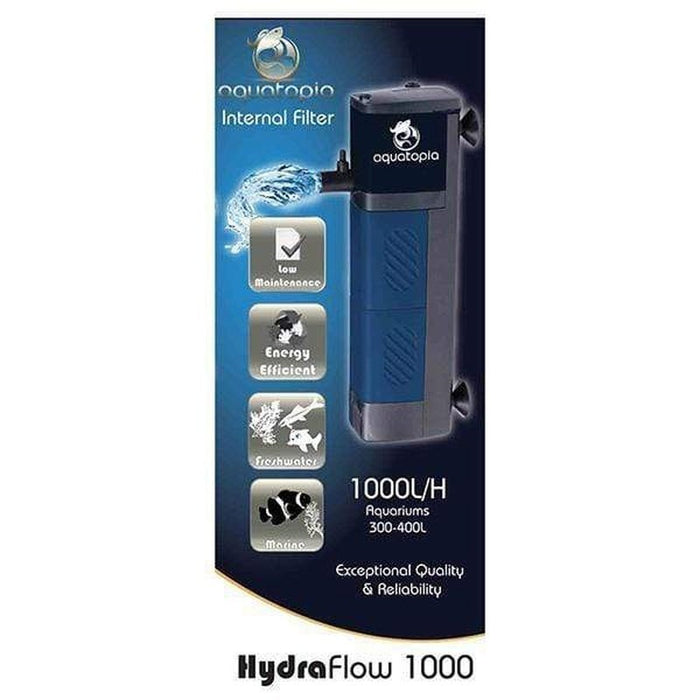 Aquatopia HydroFlow 1000 Internal Filter (300 - 400L, 1000L/hr) - Aquatic Supplies Australia