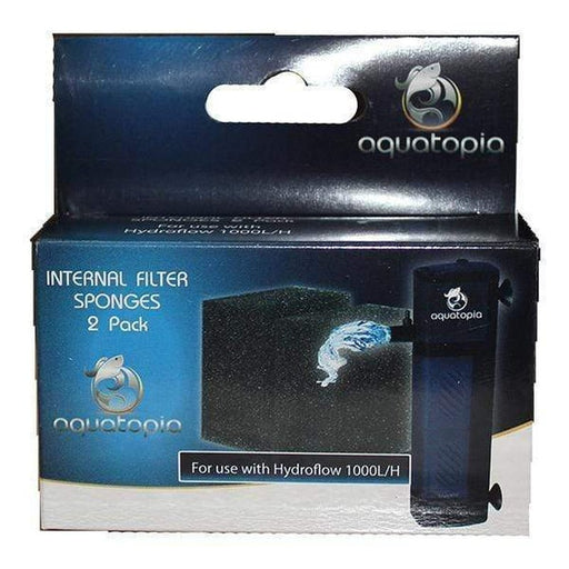 Aquatopia HydroFlow 1000 Internal Filter Sponges 2 Pack Aquatic Supplies Australia